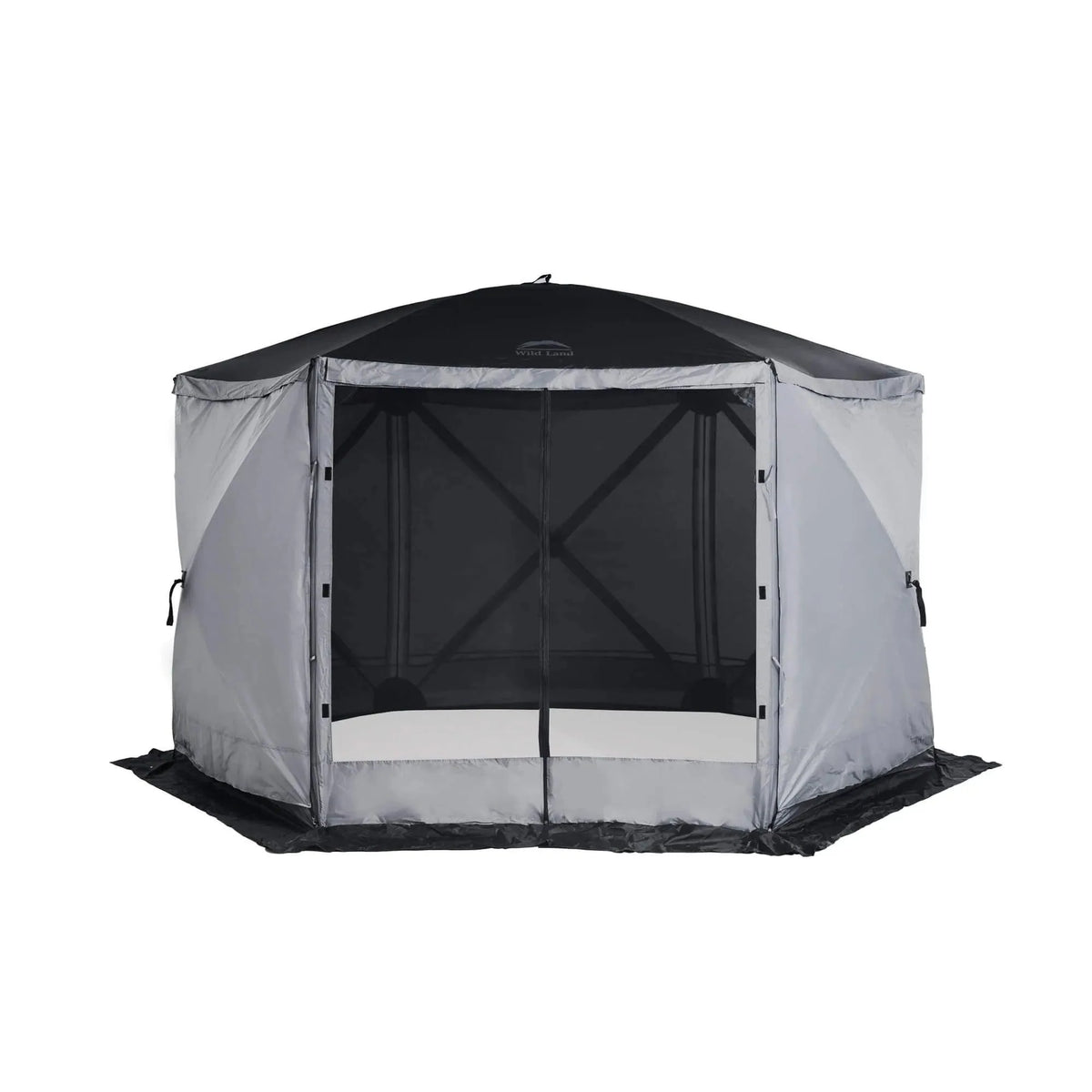 Wild Land Hub Screen House 600 - Large Grey Pop-Up Mesh Camping Tent