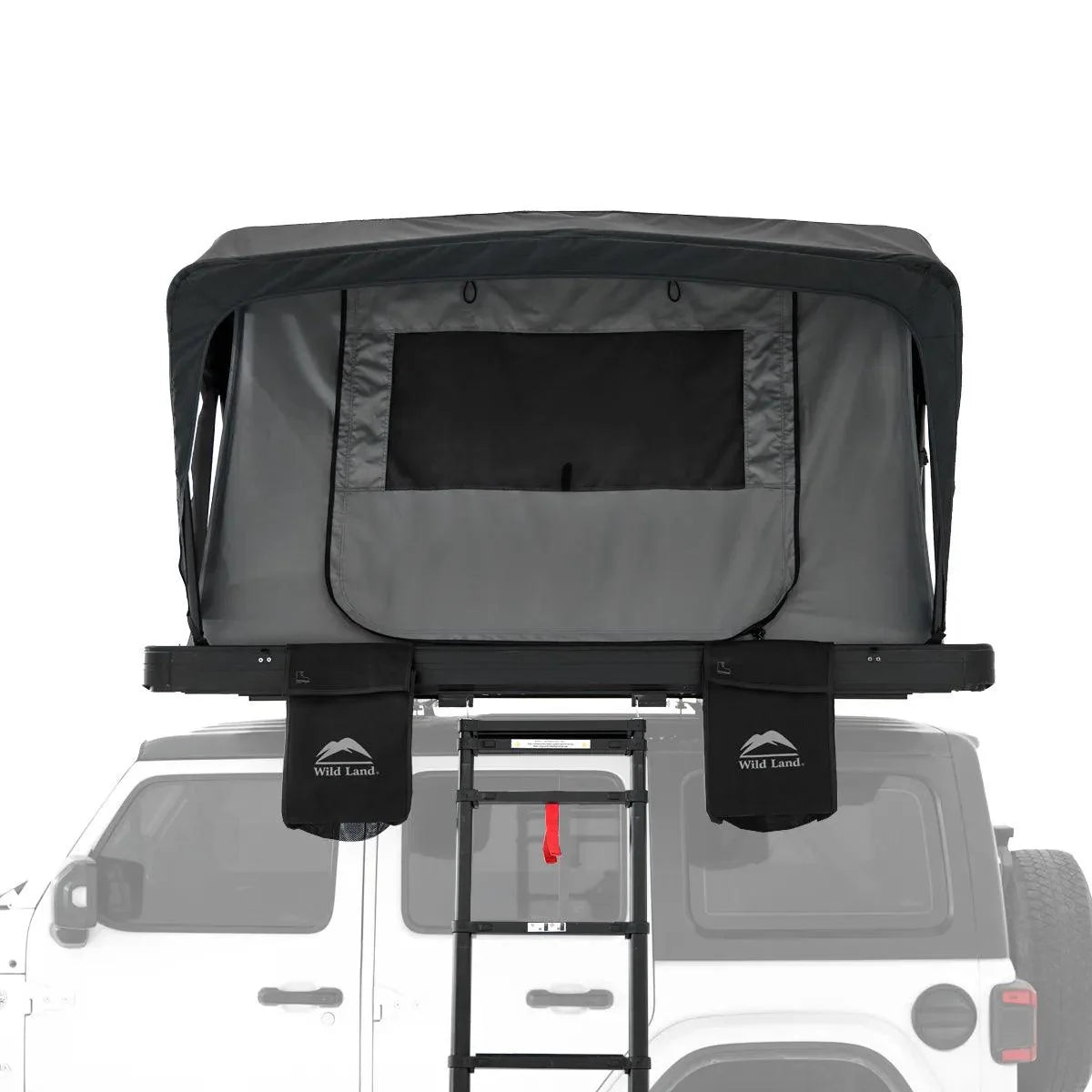 Wild Land OrthFrame Max - Aerodynamic black hard shell aluminum rooftop tent