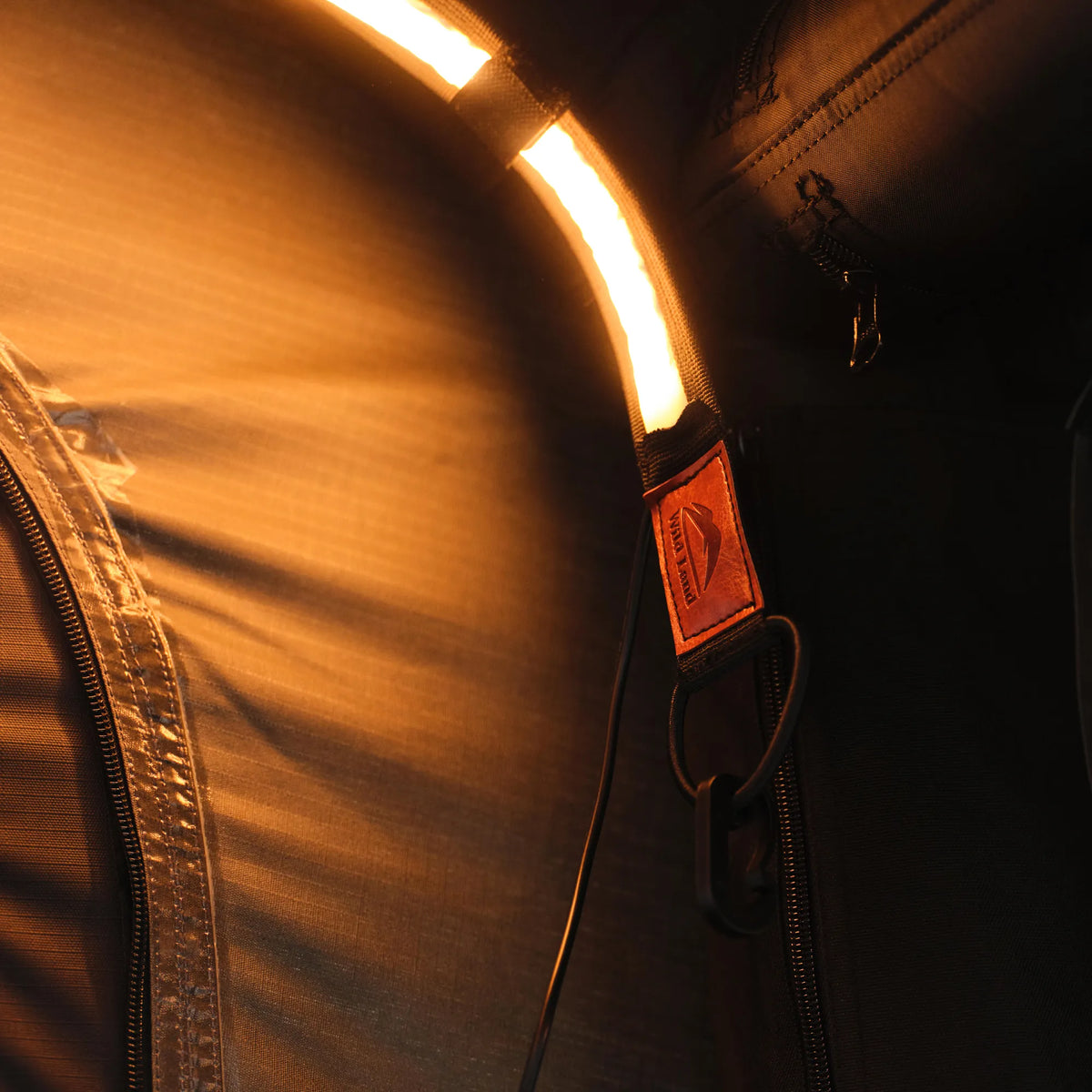 Spacious interior of Air Cruiser roof tent featuring a 20cm thick inflatable mattress
