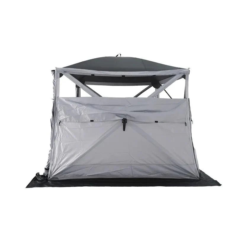 Wild Land Hub Screen House 400 XL - Quick Set Up Pop-Up Mesh Tent in Grey