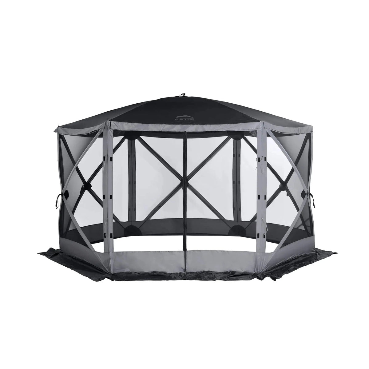 Wild Land Hub Screen House 600 - Large Grey Pop-Up Mesh Camping Tent