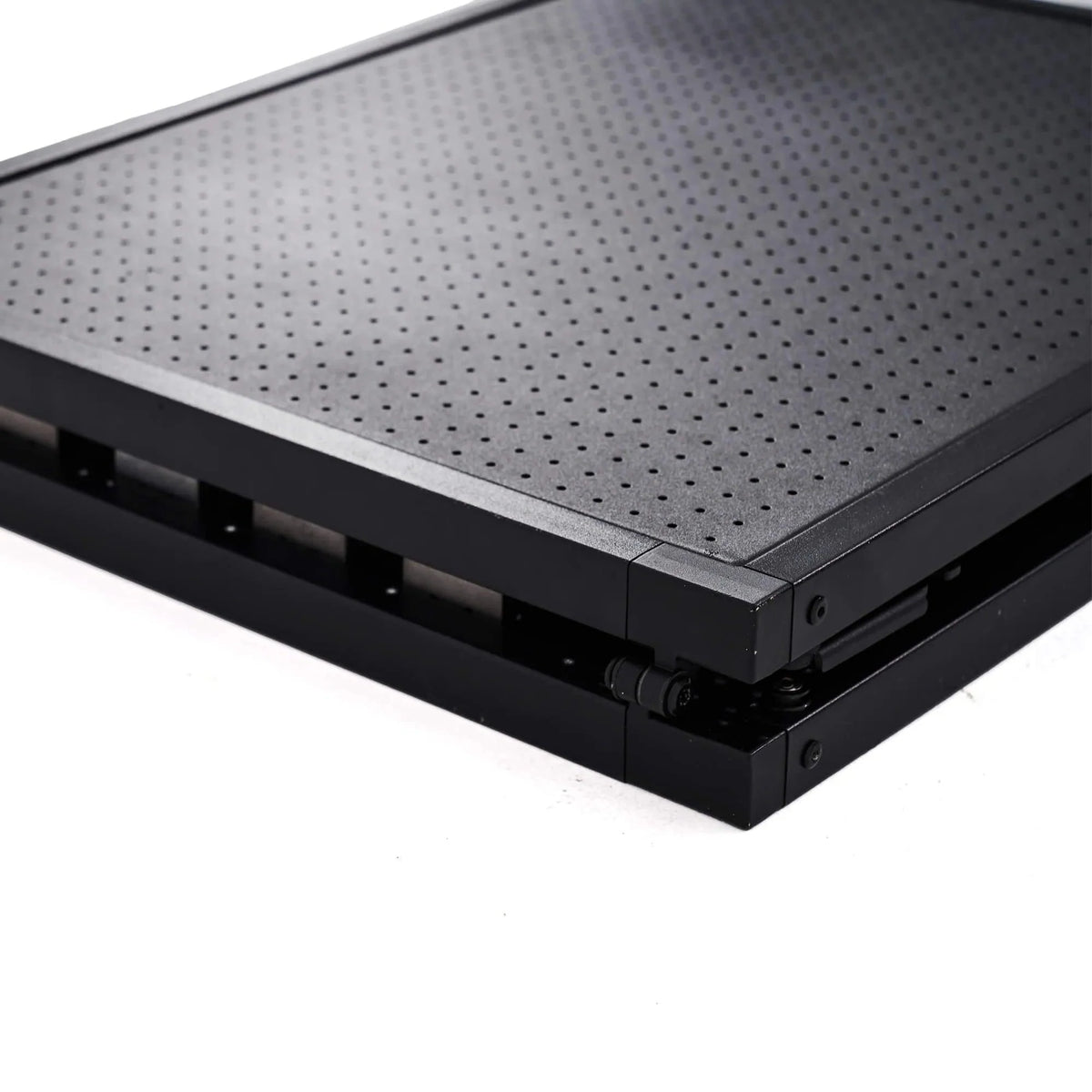 High-quality aluminum alloy frame and desktop detail of Wild Land MTS series table
