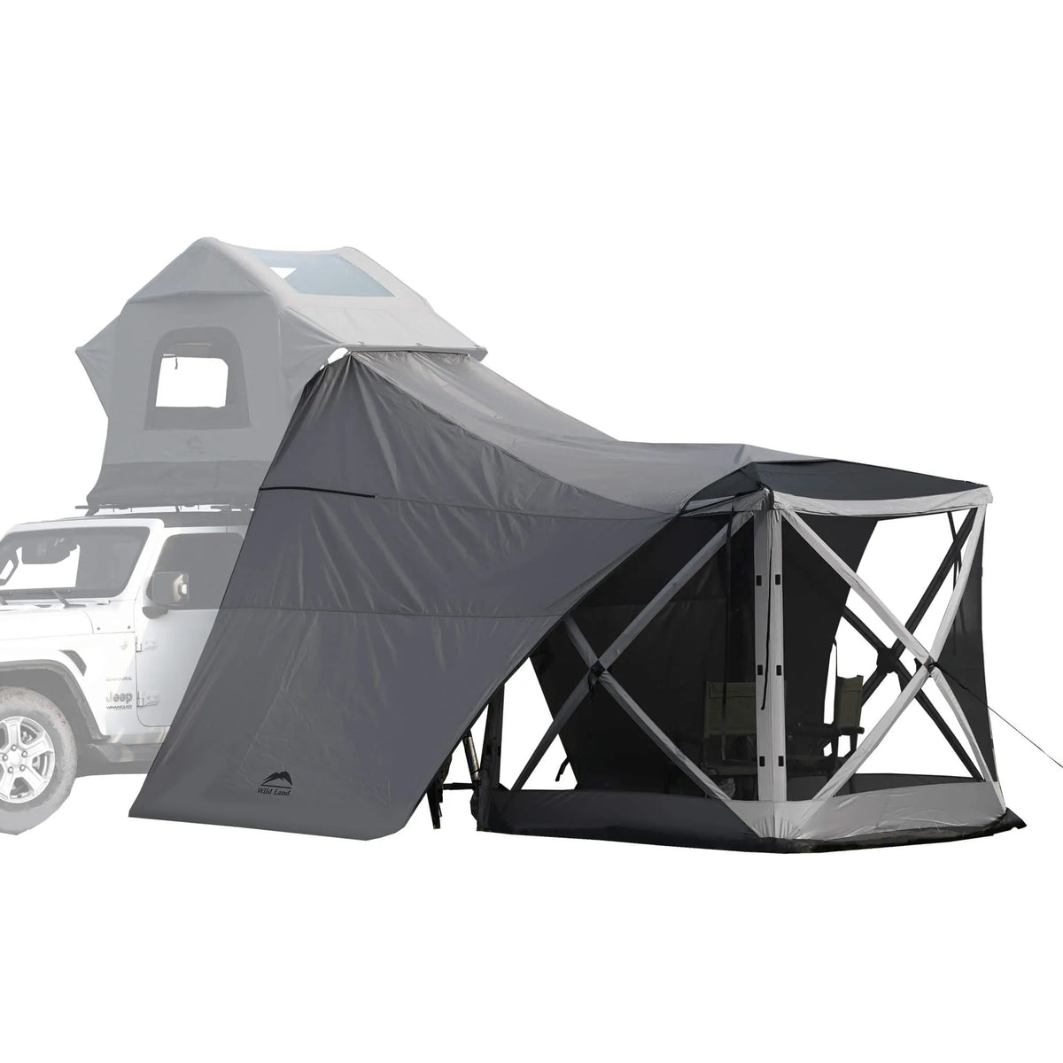Wild Land Roof Top Tent Universal Connector - Durable Grey Waterproof Fabric