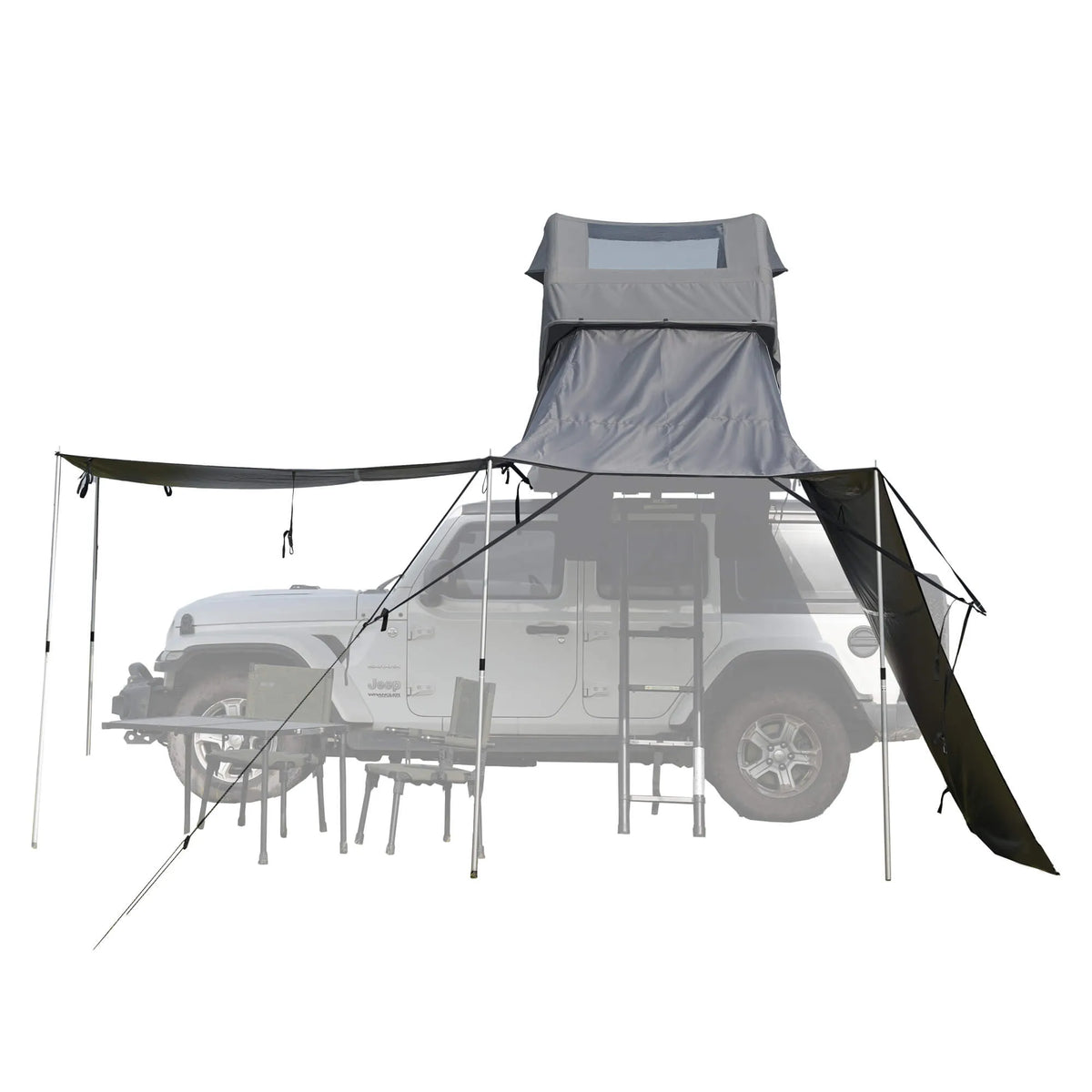 Wild Land Roof Top Tent Universal Connector - Durable Grey Waterproof Fabric