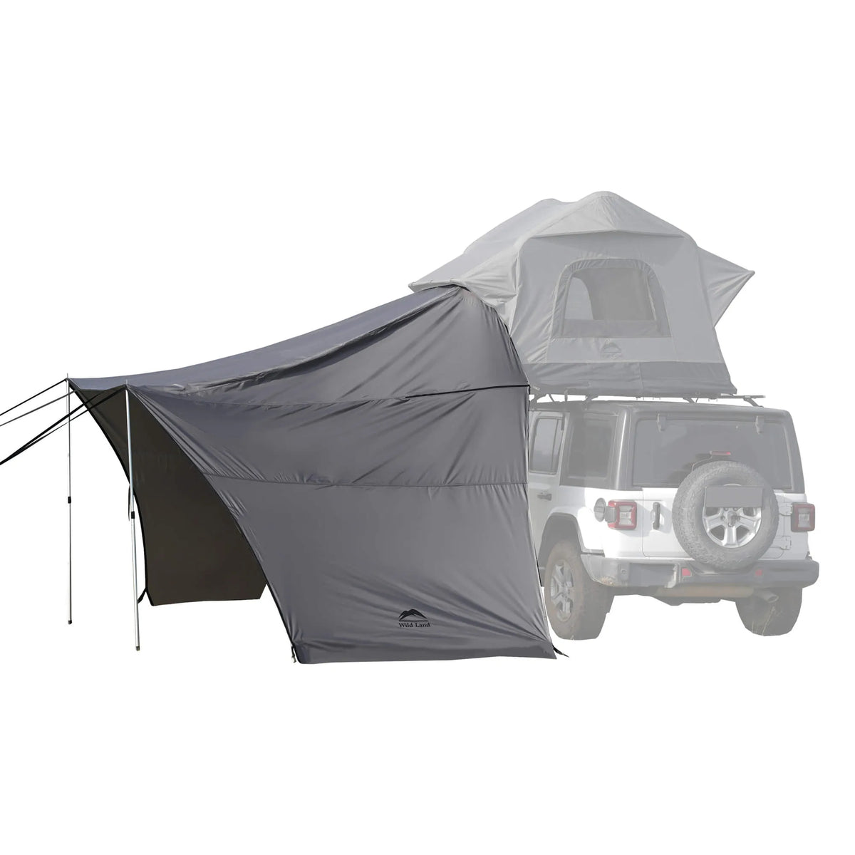 Wild Land Roof Top Tent Universal Connector - Durable Grey Waterproof Fabric